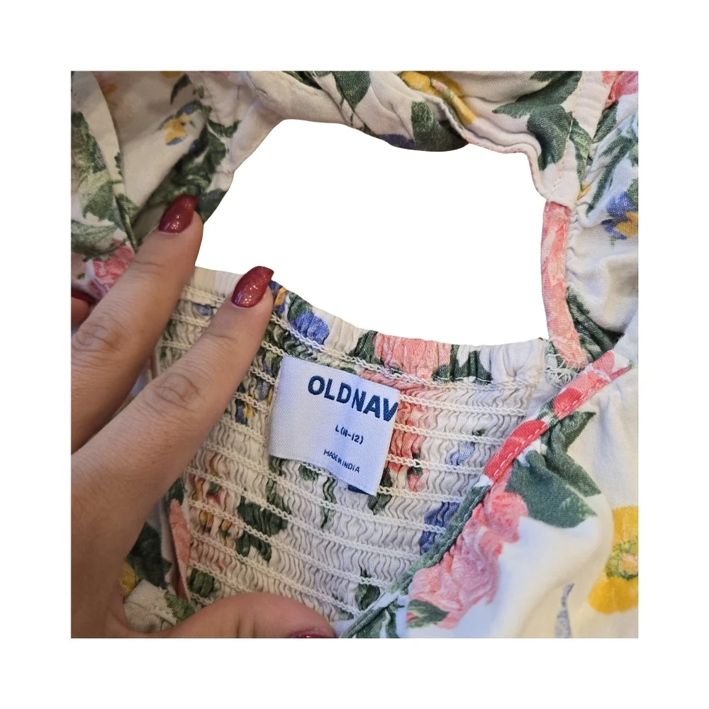 Old Navy Flutter-Sleeve Fit & Flare Midi Dress for Girls Size: L